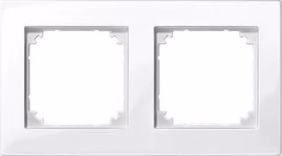 Merten Telaio a 2 ingressi M-plan bianco polare lucido 515219 (515219)
