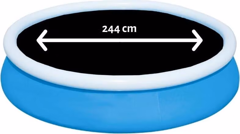 Comfortpool Pro - Tenda/copertura per piscina rotonda - Adatta per piscine con ø 244 cm - Nero