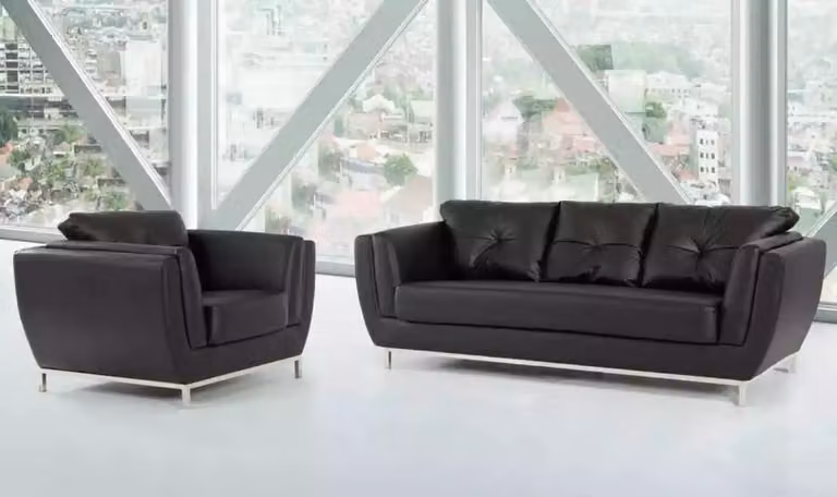 Sofagarnitur Sofa Luxus 3+1 Sessel Dreisitzer Sessel Sitzer Garnitur Modern