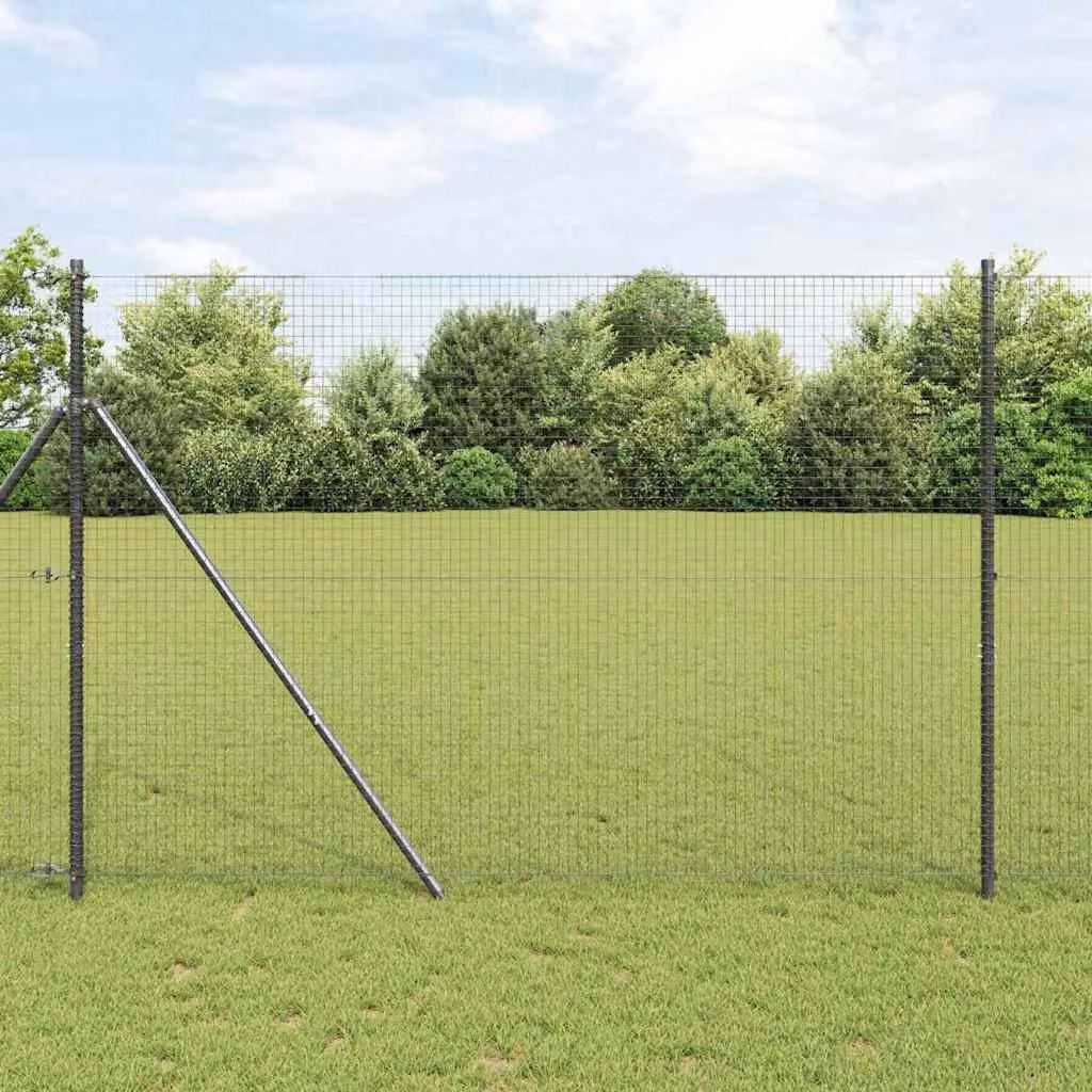 Maison Exclusive - Recinzione a pannelli a doppia onda, 2500 x 160 cm, colore grigio