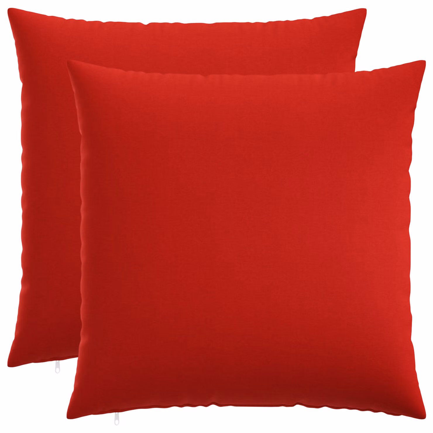 Set di 2 federe vidaXL HEERLEN rosse in tessuto poliestere, L 70 x L 70 cm
