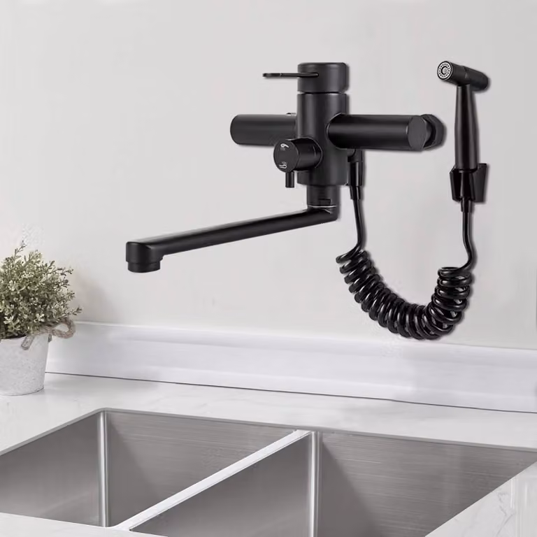 Rubinetti da cucina in acciaio inossidabile con rotazione a 360°