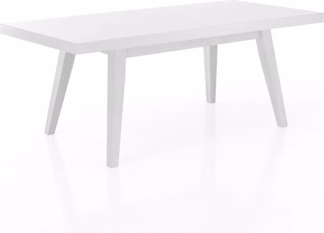 Tavolo allungabile effetto legno laccato bianco cm. H.78xP.85xL.180