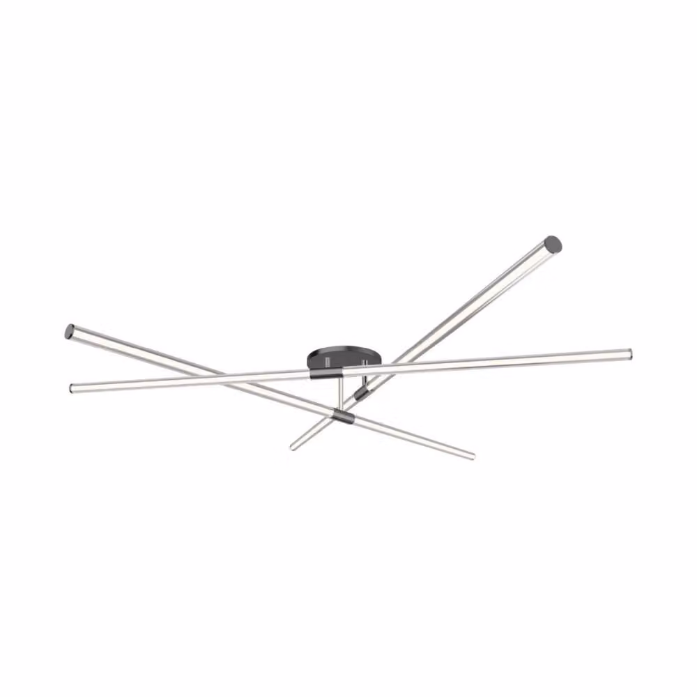 Lampada da soffitto a LED LAUTARO 18 W, 3000 K, 1800 lm, plastica nera opaca e bianca, dimensioni: 11,5 x 60 x 56,6 cm, IP20, Zuma Line