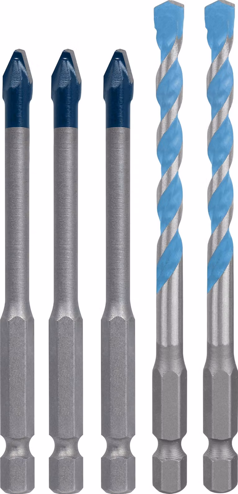 Set di punte Bosch EXPERT HEX-9 Hard Ceramic e Multi Construction, 6 mm, 5 pezzi.