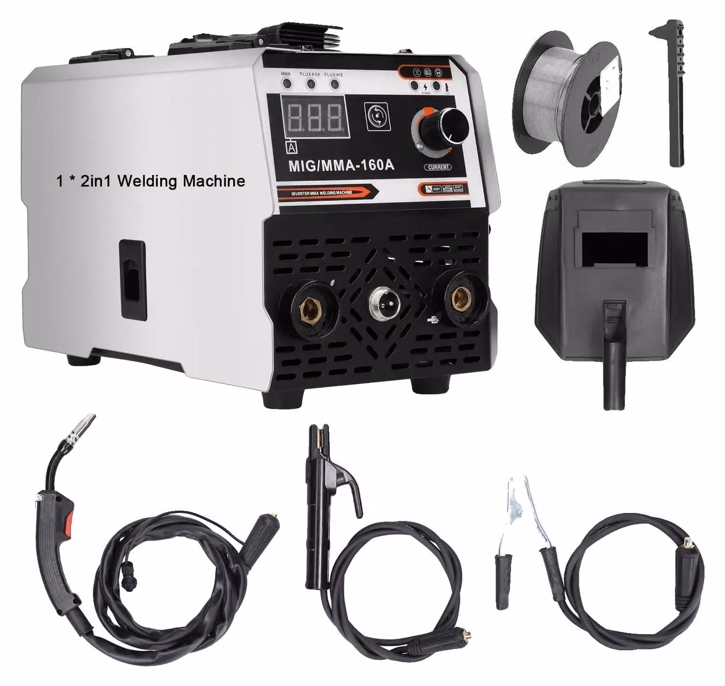Saldatrice, inverter DC IGBT, design portatile, MMA-160A