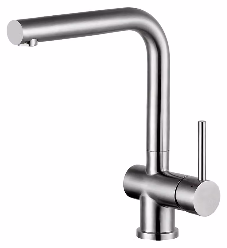 Miscelatore monocomando Victory con cartuccia Vetroceramica - acciaio inox spazzolato opaco, alta pressione
