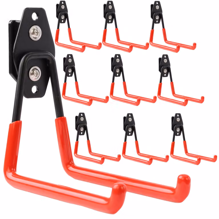 Set di 10 ganci per cassetta degli attrezzi - 13 cm - Capacità di carico 30 kg - Ideali per garage e officina