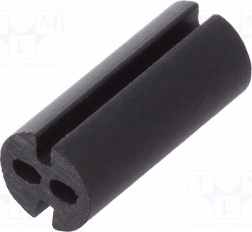 10 distanziatori neri, lunghezza: 9,5 mm, diametro LED: 3 mm, diametro esterno: 4 mm, per LED. Codice prodotto: 8GE04V80582. Distanziatore
