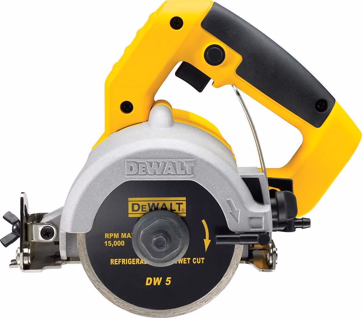 DEWALT DWC410-QS - Nass- und Trocken-Fliesensäge 1.300 Watt, 110 mm