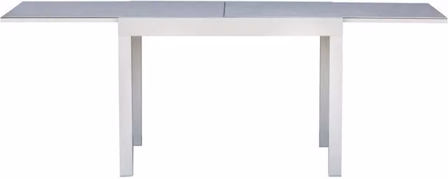 Cheonda - Tavolo Spalato allungabile in alluminio Greenwood Colore: Bianco, Materiale: Alluminio