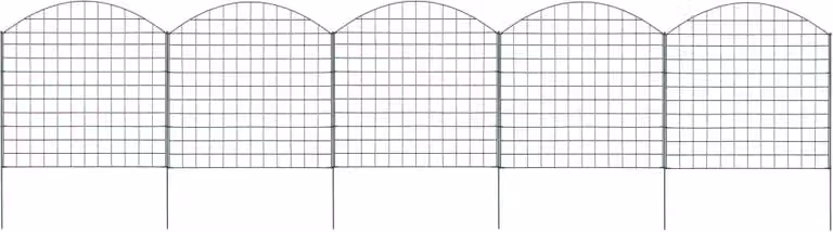 Maison Exclusive - Set recinzione da giardino convessa 77,5x78,5 cm verde