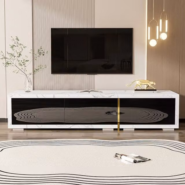 Mobile TV estensibile - Xylo - 140-260cm effetto marmo