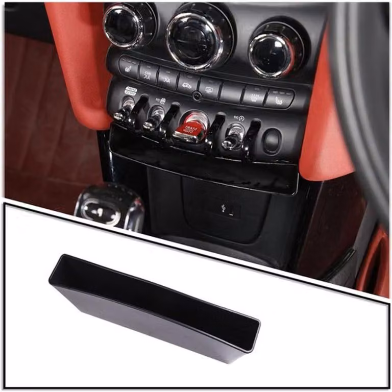 Contenitore centrale per la console di MINI Cooper F55 F56 F57 (2014-2022) - Accessorio pratico per aumentare lo spazio di stoccaggio e migliorare l'organizzazione