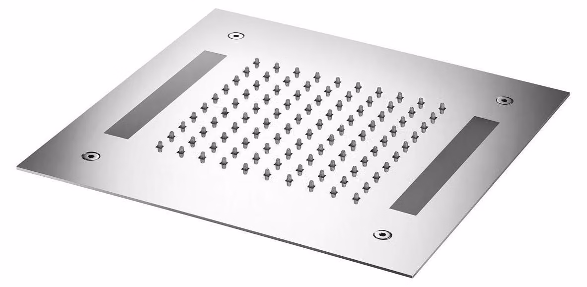 Herzbach 11.630300.2.01 LIVING SPA luce colorata doccia a pioggia a soffitto quadrata
