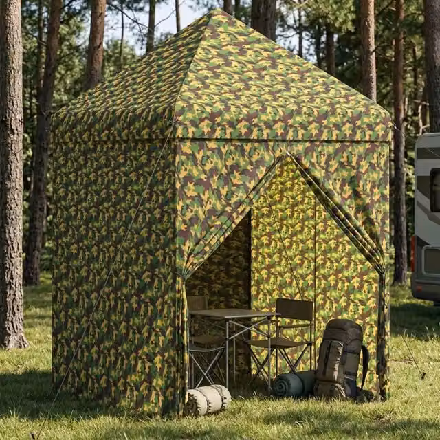 Tendone con 4 Pareti Laterali 2,9 x 2,9 m Camouflage Militare 42036825