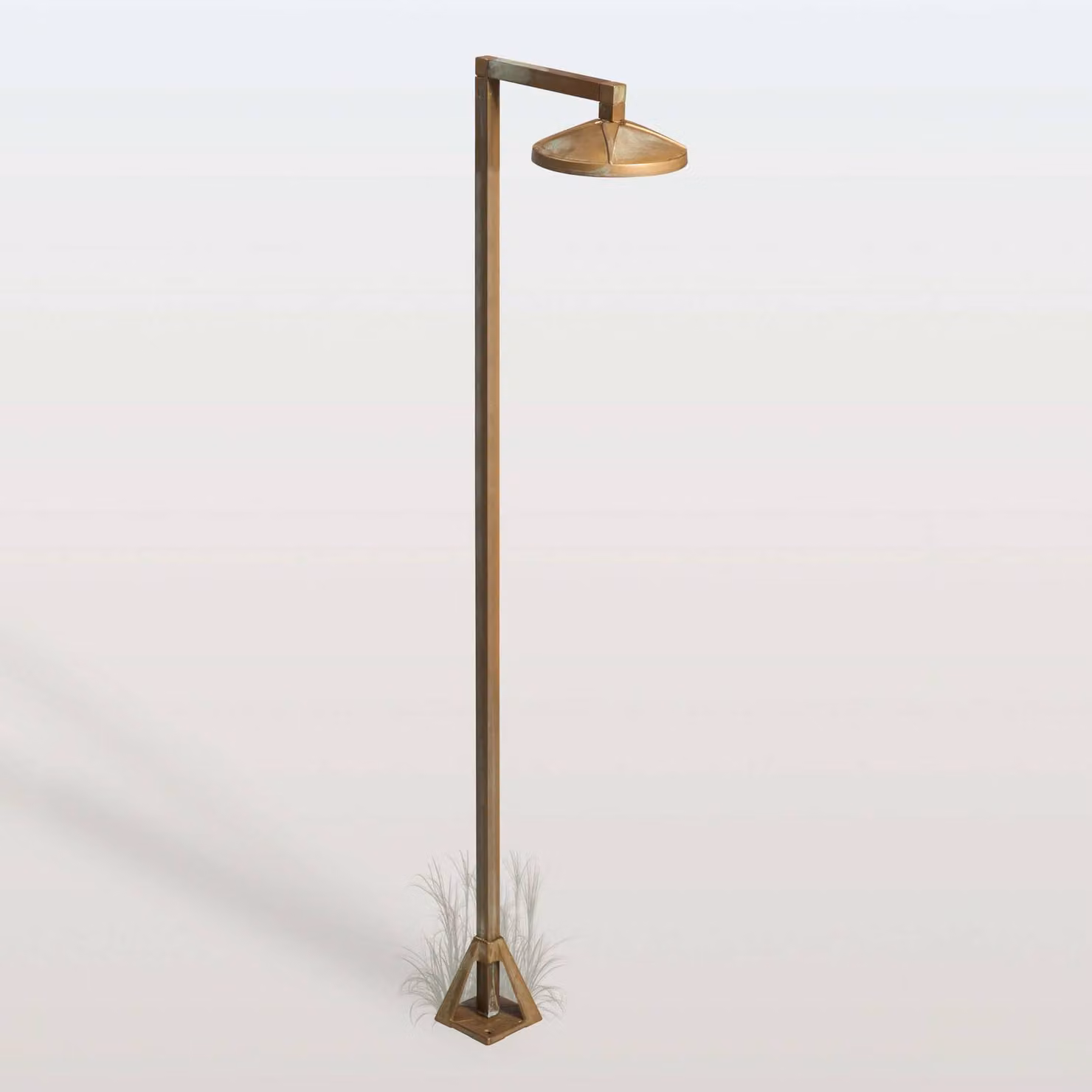 Moretti Luce Lampioncino da giardino Aura Disk, Bronzo / Ottone antico, Ottone, Campagna / Rustiche, Lampada LED da esterni