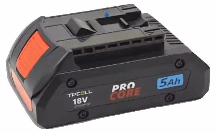 Batterie agli ioni di litio, capacità 5000mAh, compatibili con utensili elettrici da 18V, 5.0Ah, confezione singola, 18V