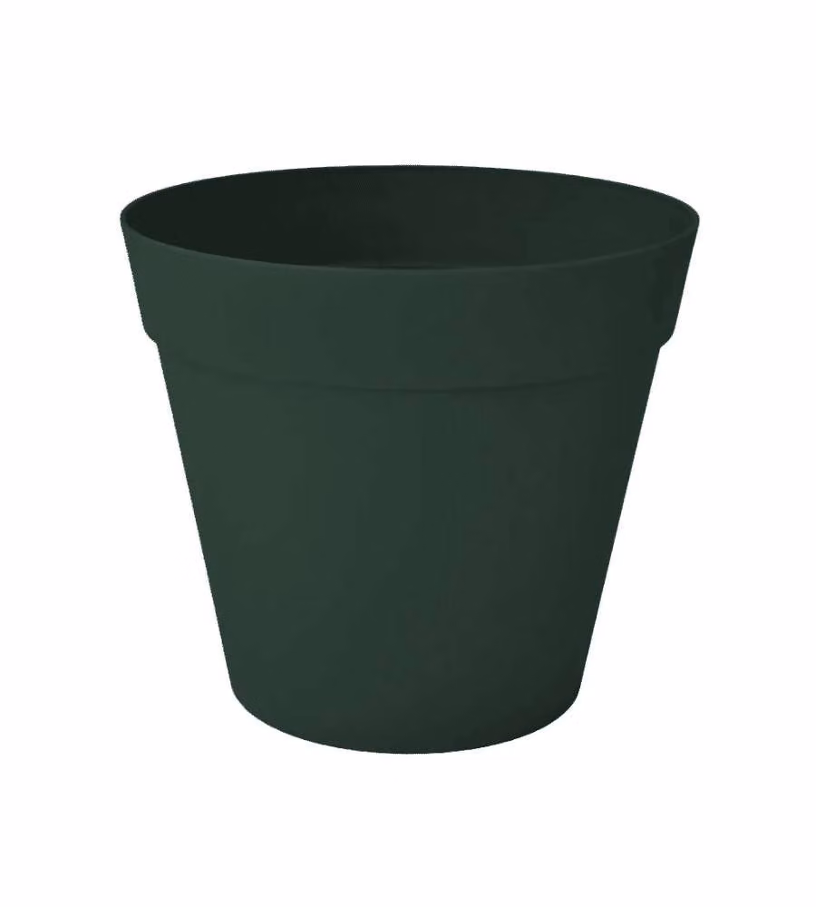 Telcom Vaso per piante conico Chicago verde 40 cm diametro 36 cm altezza