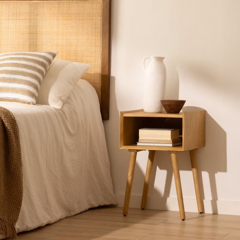 Comodino Malika Banak in legno di mango marrone – 2