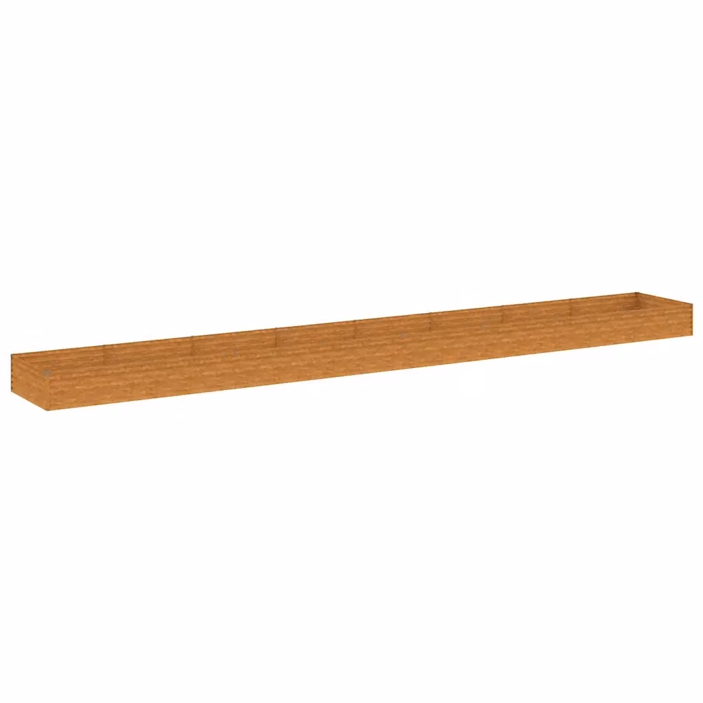 Fioriera Rialzata da Giardino Design Mania in Acciaio Corten Marrone L: 770 cm, P: 36 cm, H: 100 cm – 2