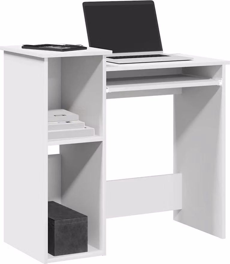 Maison Exclusive - Scrivania con scaffali Bianco 84x40x78 cm Materiale ligneo