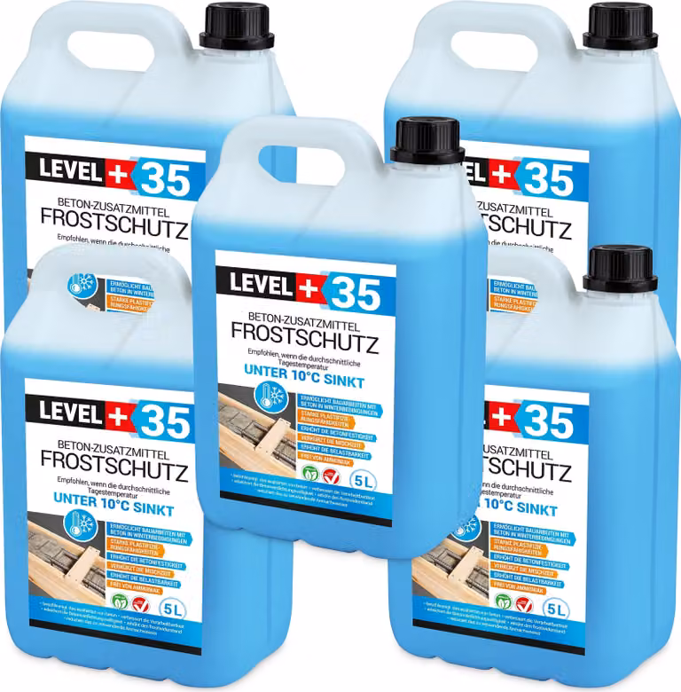 Antigelo plastificante 25L Additivo per calcestruzzo Level+ Fluidificante per calcestruzzo L+35