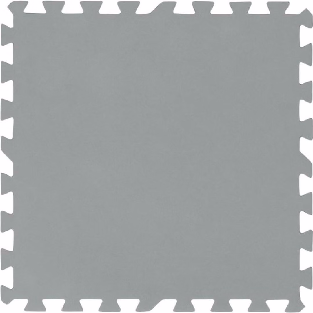 Bestway | Set di piastrelle per la protezione del pavimento della piscina | XL-Pack 18 pezzi á 50 x 50 cm | fino a 4,5 m² | Grigio | protezione ideale per piscina e prato