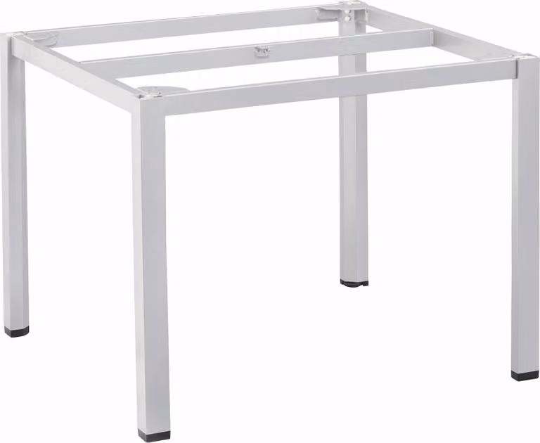 Struttura per tavolo Kettler CUBIC, 95 x 95 cm, alluminio color argento