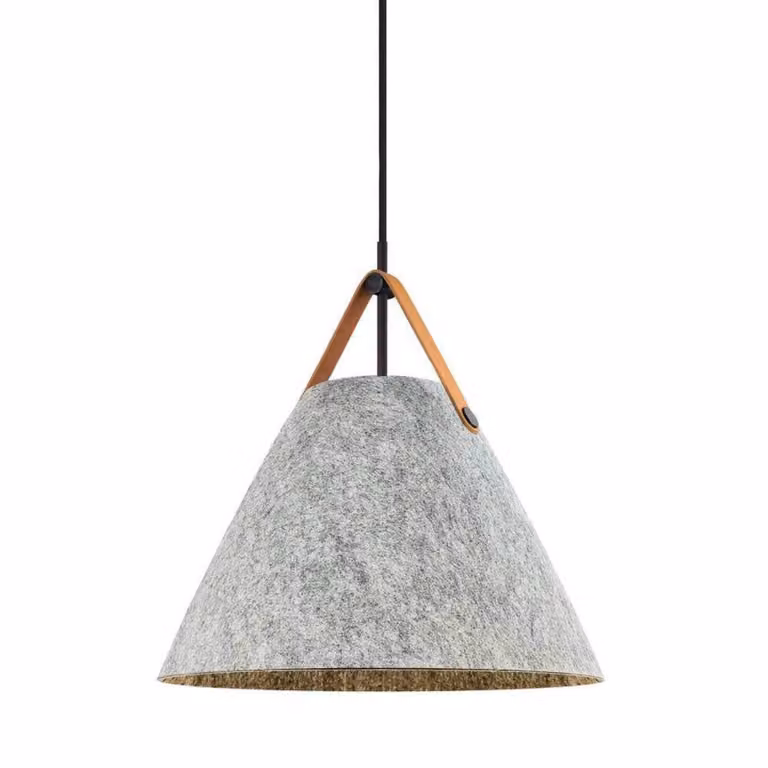 DFTP by Nordlux Lampada a sospensione Strap, dimmerabile, Alluminio / Grigio / Zincato, Soggiorno / Sala da pranzo, Tessuto / Stoffa / Seta, Scandinavo, Lampada a sospensione