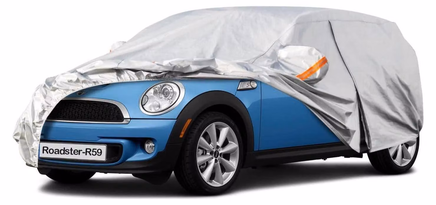 Copertura impermeabile e traspirante per auto, compatibile con Mini Roadster R59 (2012-2015), colore argento