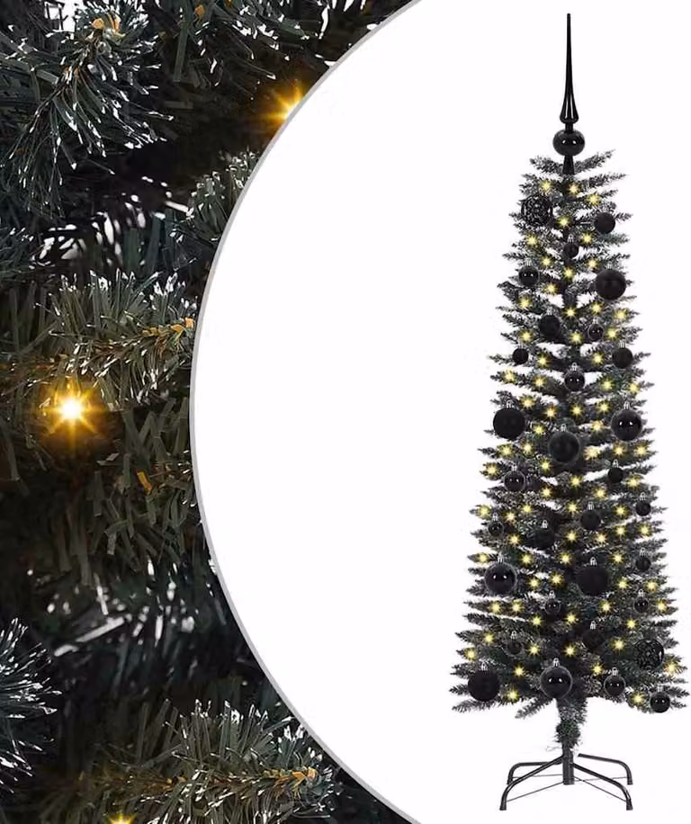 Albero di Natale artificiale con 150 LED Verde 120 cm