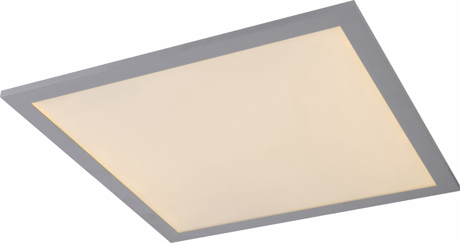 Pannello a LED, struttura in alluminio, colore argento, finitura bianca, lunghezza 45 cm