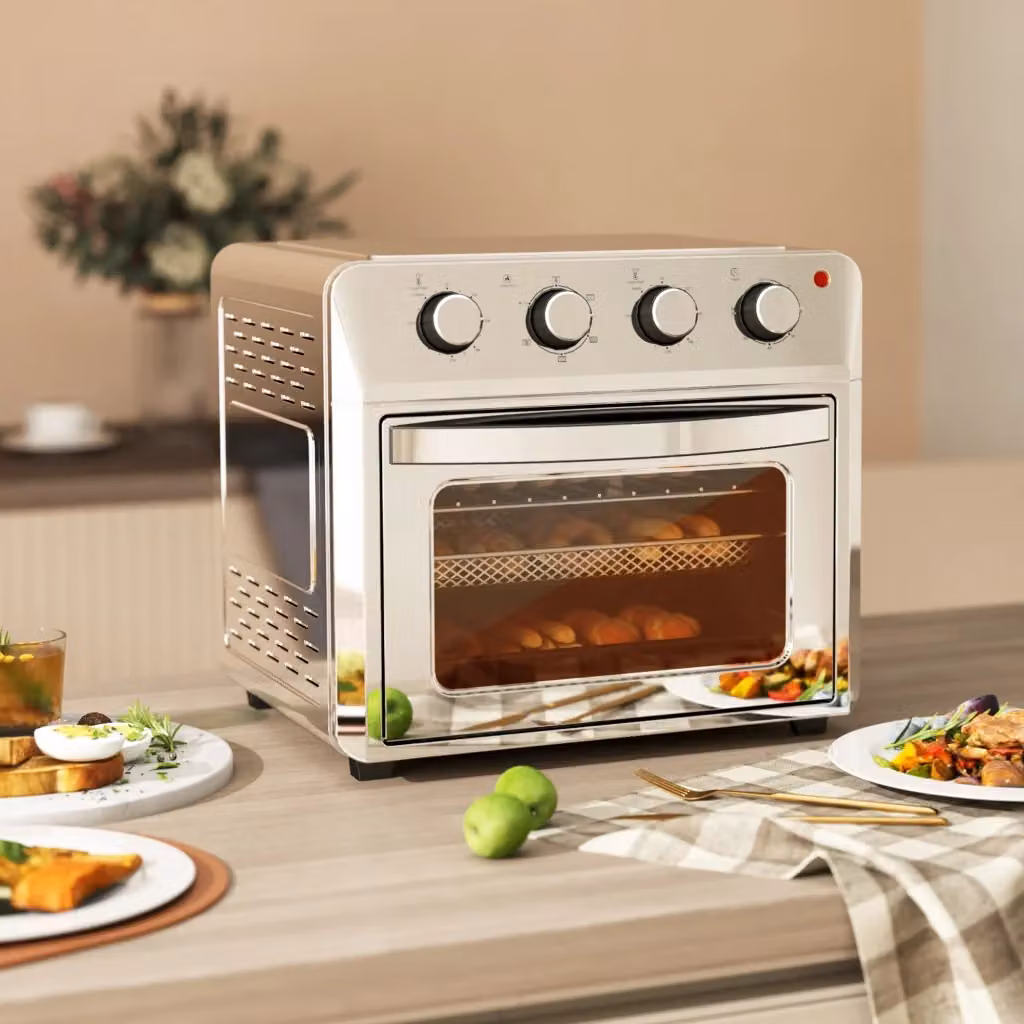 Forno Elettrico con Friggitrice ad Aria XYLO da 24L, Argento – 2