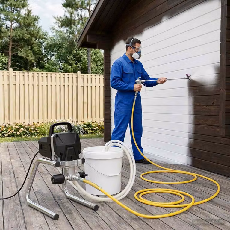 Spruzzatore di vernice airless vidaXL Nero con asta di estensione e flusso variabile