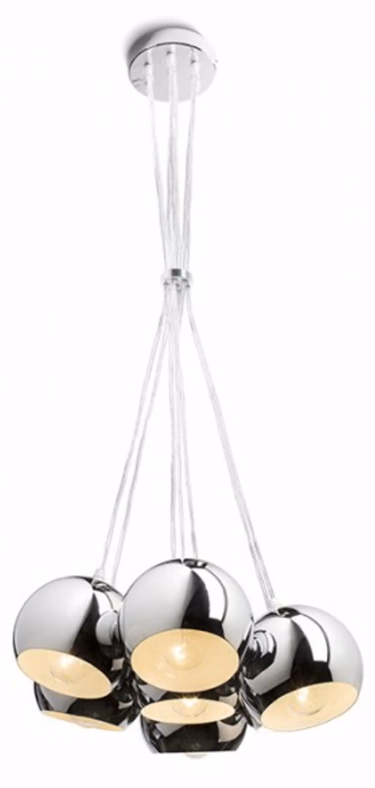 ASTROMET VII pendente cromo 230V LED E27 7x11W