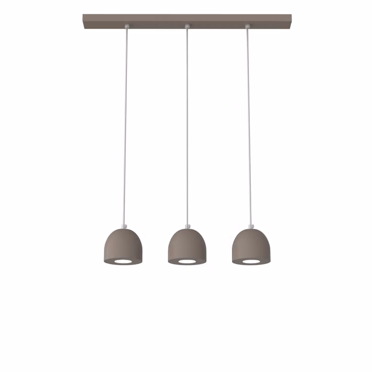 Lampada A Sospensione Campanella Linear X3 Monocolore Lucida