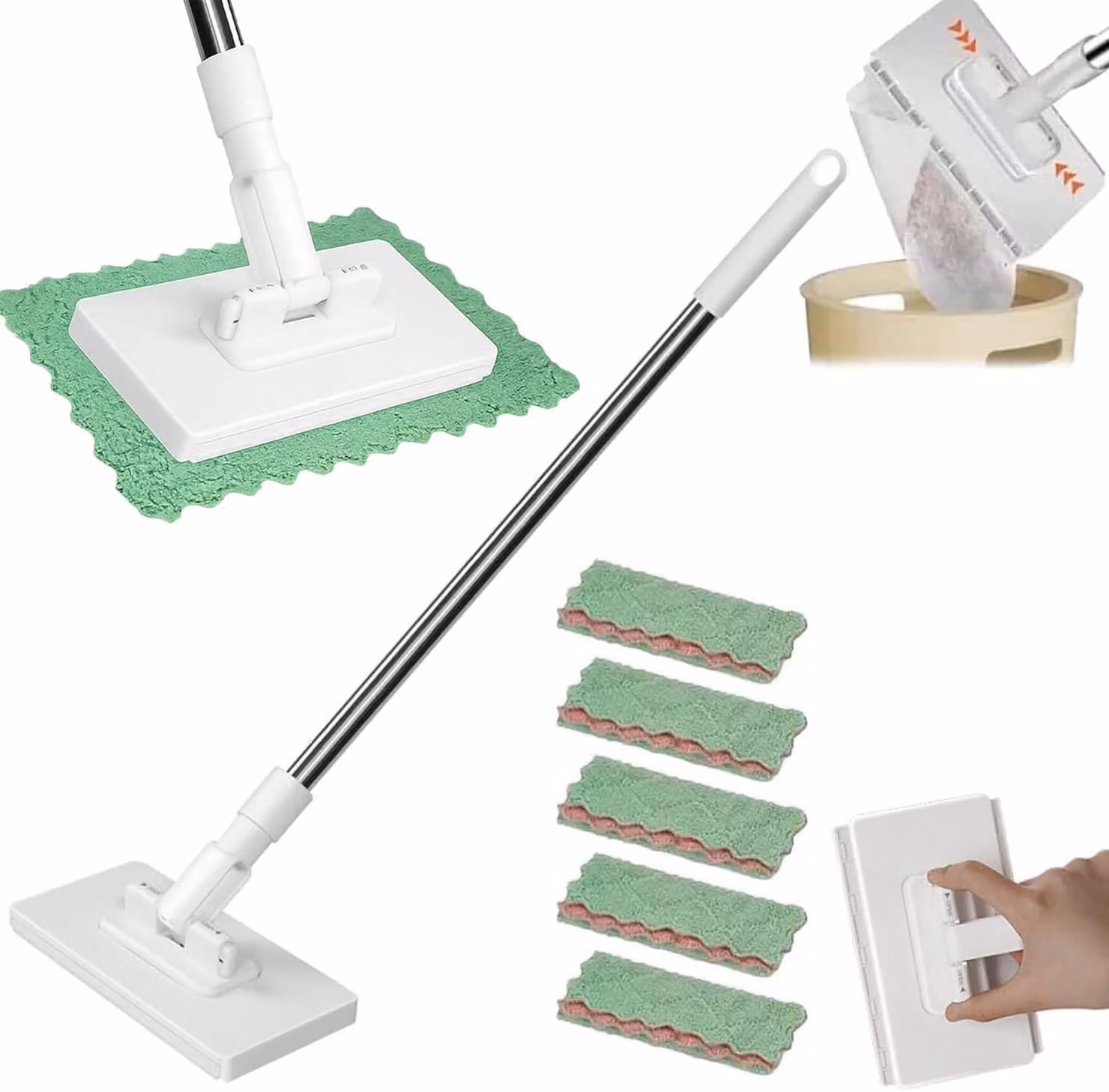 Panno in microfibra, 1 pezzo, bianco, 10 g