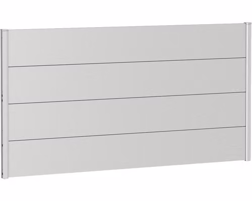 Recinzione metallica Biohort 180 x 90 cm zincata a caldo argento metallizzato