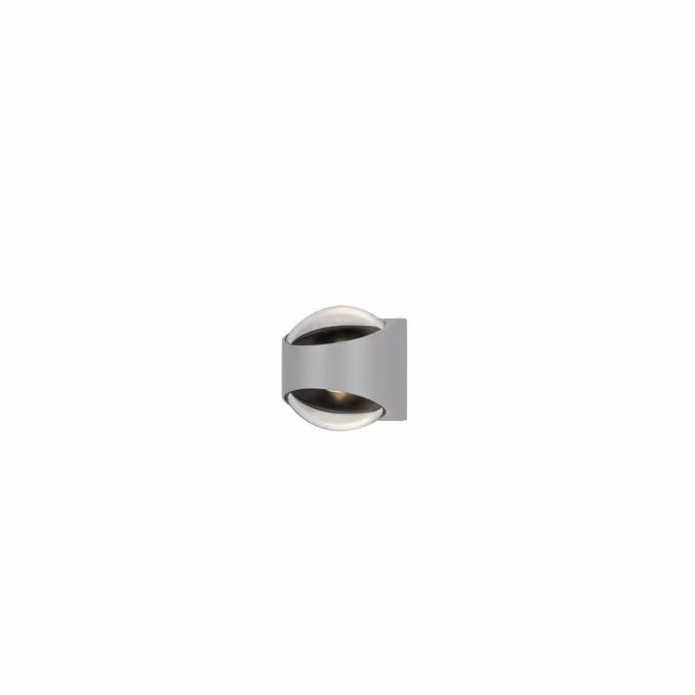 Konstsmide applique Bitonto | bianco | alluminio/vetro trasparente | LED ad alta potenza | 2x5,5W | IP54 | 7884-250