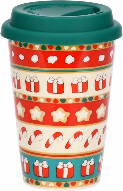 Travel mug Thun multicolore in confezione regalo