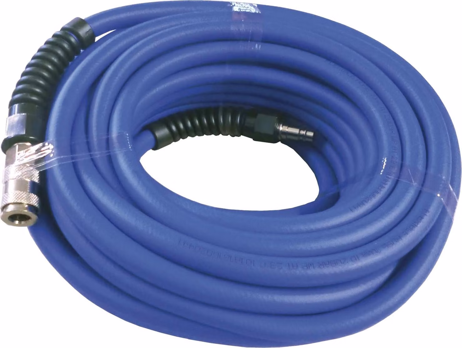 Tubo in gomma DL lunghezza 20 m con raccordo e nipplo 10 x16 mm