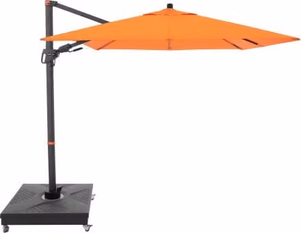 Doppler myZone 210 x 210 cm - ombrellone da giardino orientabile con asta laterale: motivo del tessuto - 816