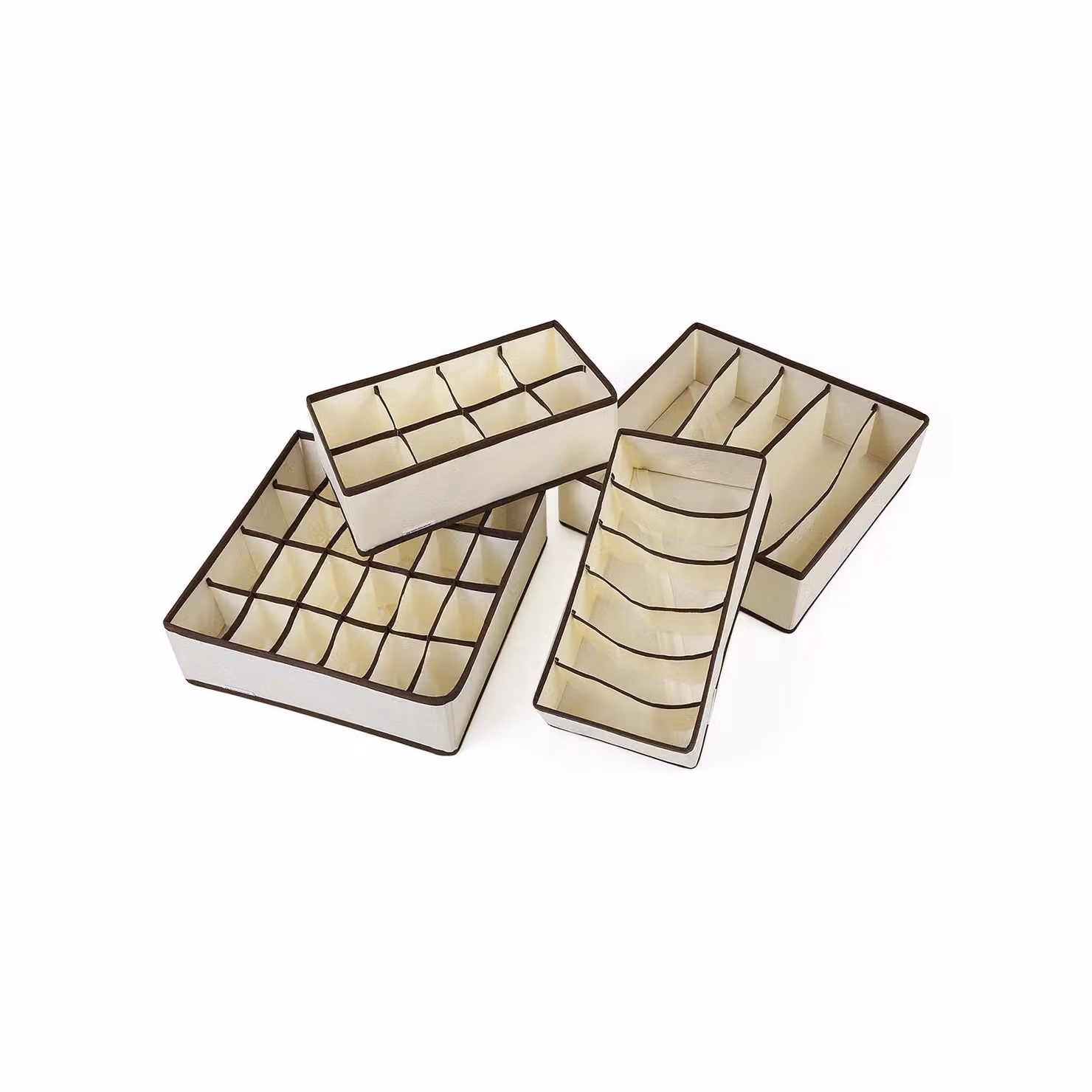 Organizzatori per Cassetto Pieghevoli, Beige