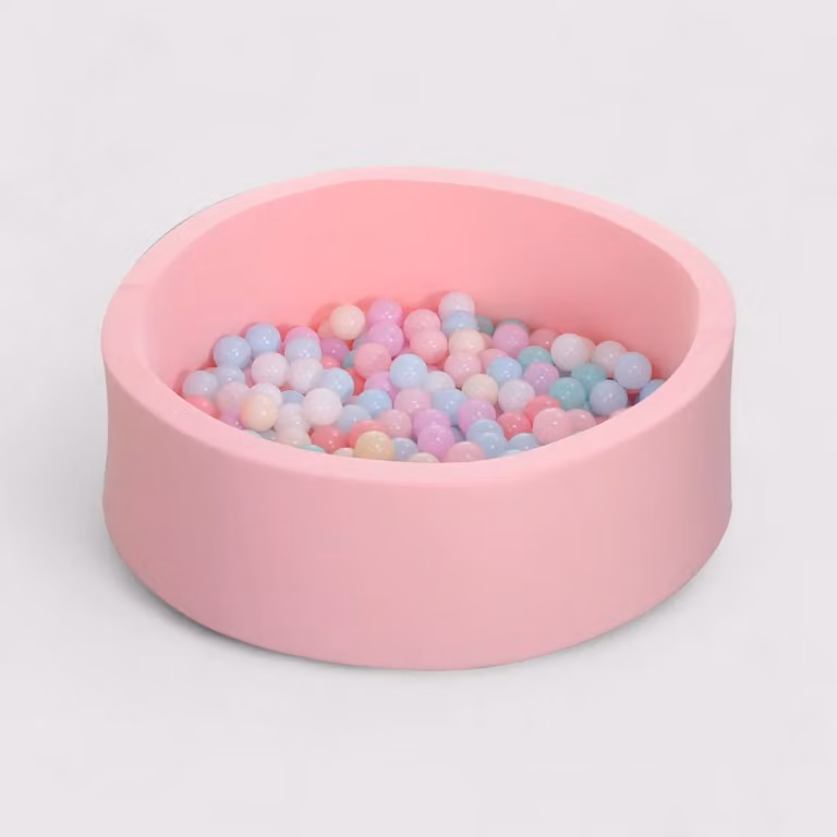 Likim - Piscina rosa per bimbi con 200 palline colorate