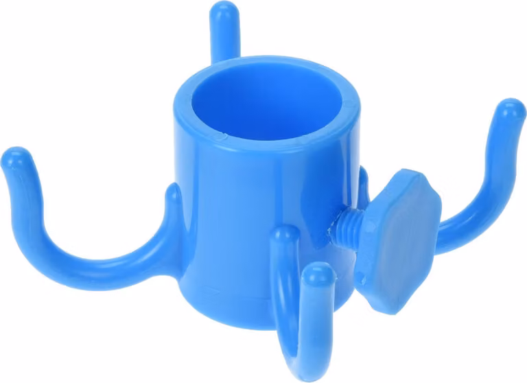 Portaombrelli, 4 ganci, blu