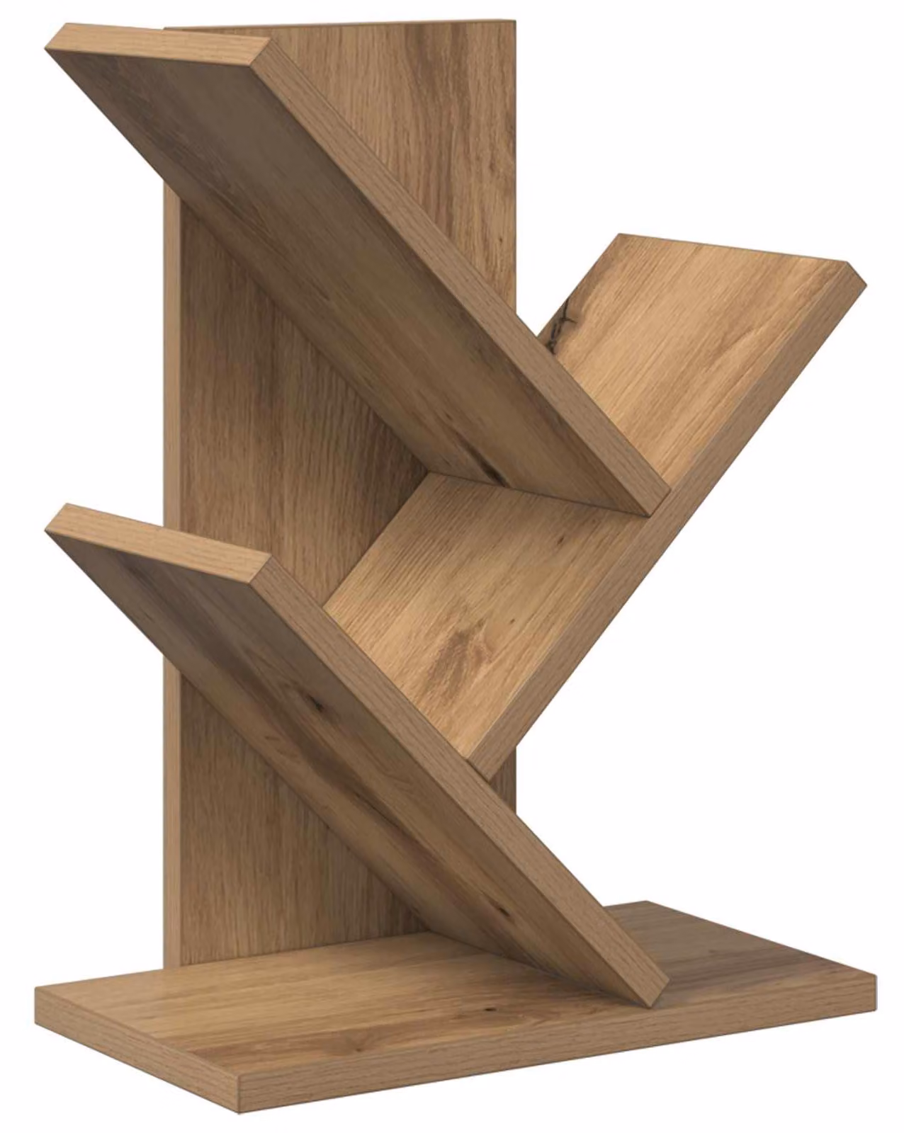 Scaffale a 3 ripiani per libri, dimensioni 30 x 18 x 40 cm, realizzato in legno composito