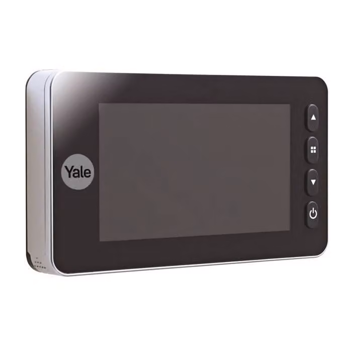 Spioncino digitale Yale DDV5800 con campanello, nero, diametro 14 mm, angolo di visione 110°