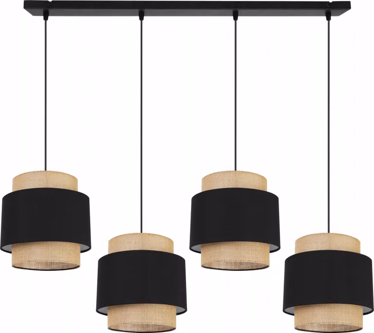 Lampada a sospensione, lampadario da soffitto, paralume, Boho Juta