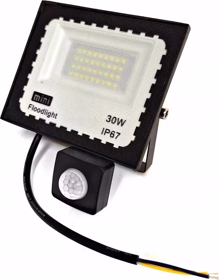 Luce LED per esterni con sensore di movimento e crepuscolare, 30 W, potente